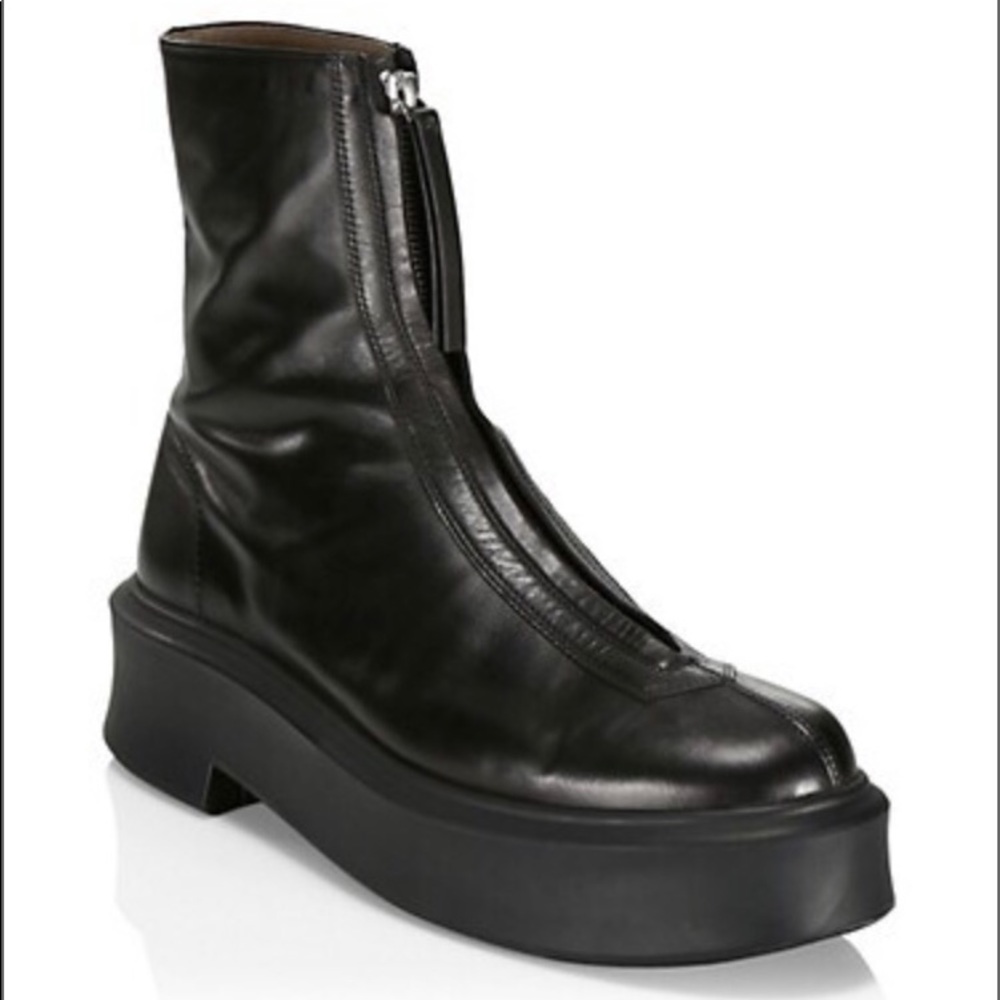 The Row Zipped Combat boots